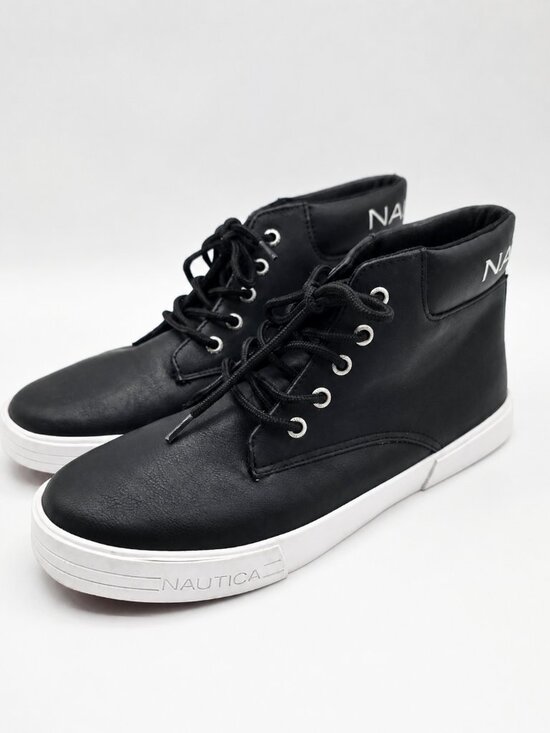 Nautica Other - Nautica Boys High Top Sneakers Size 5 Black Wharf
